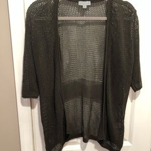 M brown woven sweater